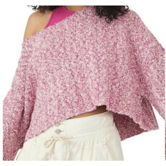 Free People Good Day Pullover sweater in the color rose pink women size S - Picture 1 of 7